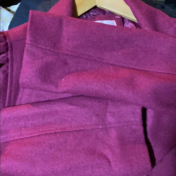 Wine Colored winter coat EUC - Picture 8 of 9